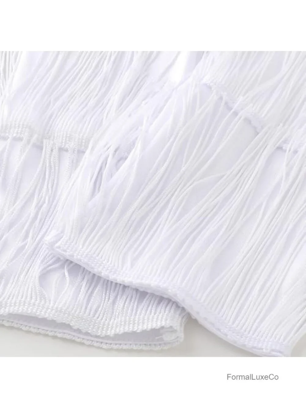 Vintage Satin Fringe Elbow Length Opera Gloves for Women Party